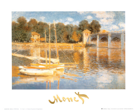 The Bridge at Argenteuil - Claude Monet Paintings